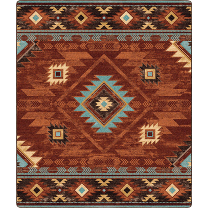 Image of an area rug, Whisky River - Rust