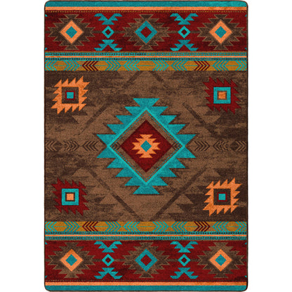 Image of an area rug, Whisky River - Turquoise