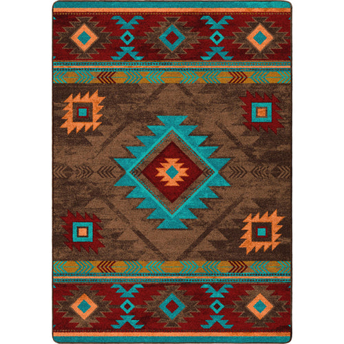 Image of an area rug, Whisky River - Turquoise