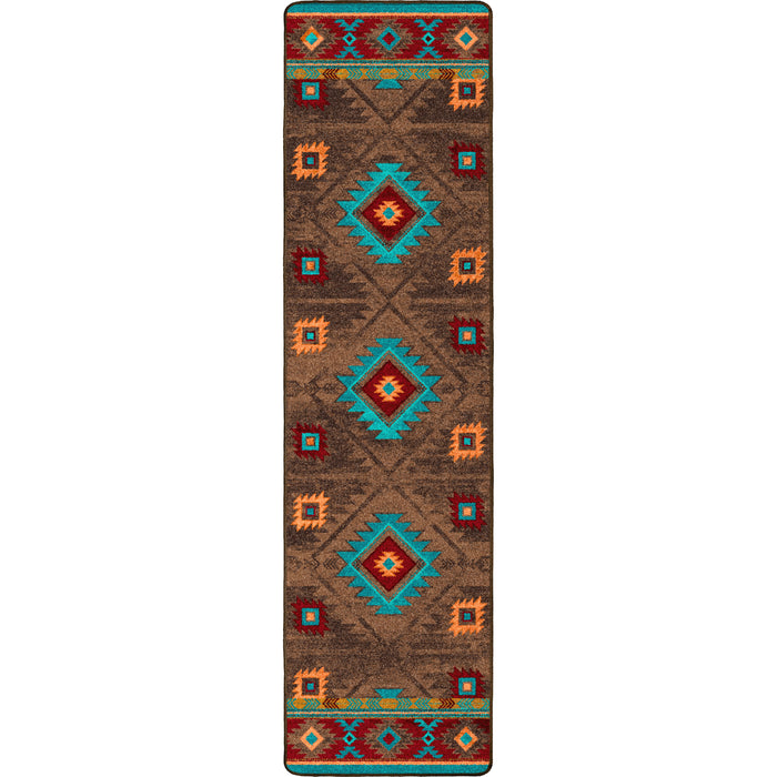 Image of an area rug, Whisky River - Turquoise