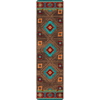 Image of an area rug, Whisky River - Turquoise