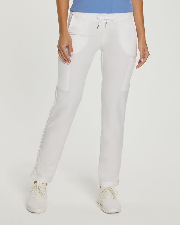 White Cross Fit Tall Comfortable Cargo Scrub Pants