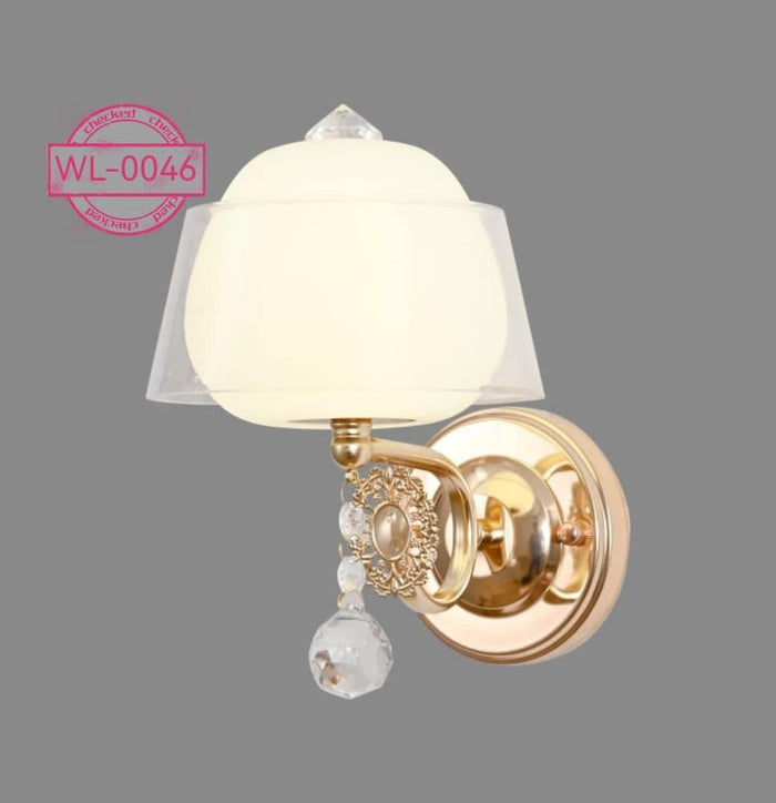 WL-0046 Luxury Gold Crystal Wall Bracket Light