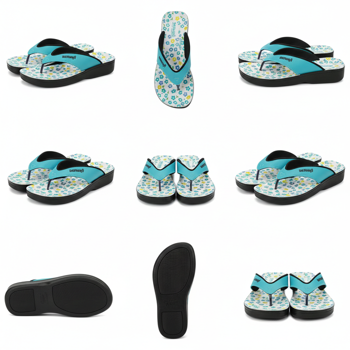 WOMEN SLIPPER LA-0857 BLUE