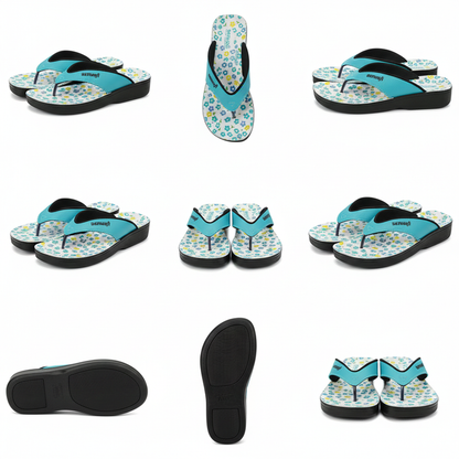 WOMEN SLIPPER LA-0857 BLUE