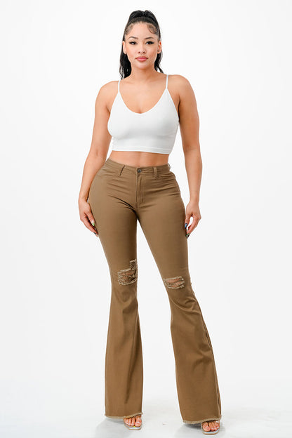 Women's Mocha Flare Jeans
