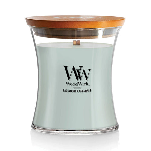 WoodWick Sagewood and Seagrass candle