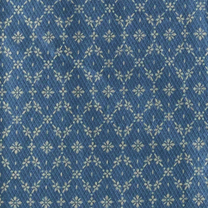 Wrangler Men's Retro Premium Western Snap Print Shirt- Blue Flower Chain