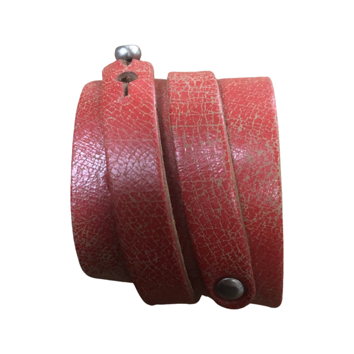 distressed red