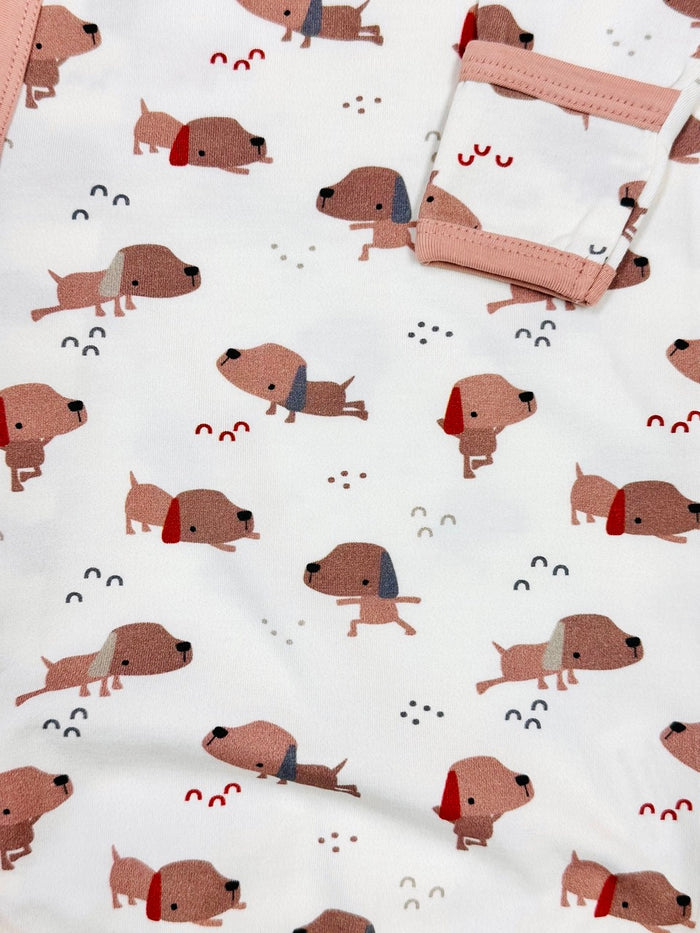 Yoga Dog Baby Kimono Sleep Gown (Organic Cotton)