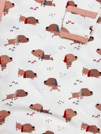 Yoga Dog Baby Kimono Sleep Gown (Organic Cotton)