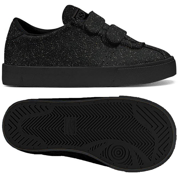Zapatilla 2843- Club S Microglitterstrapj Black Superga