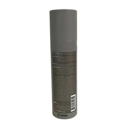 Gray leave-in hair repair treatment bottle with detailed product instructions and barcode