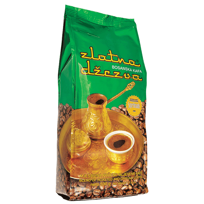 Zlatna Dzezva Turkish Coffee 500g (Vispak) - MezeHub